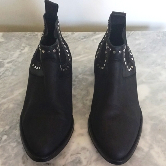 Zadig & Voltaire Studded Western Booties, Size 7 - Picture 3 of 10